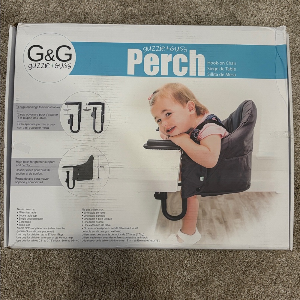 Guzzie+Guss Perch Hook-On Chair - Black